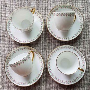 Porcelain Bernardaud Limoges France demitasse cup and saucer set